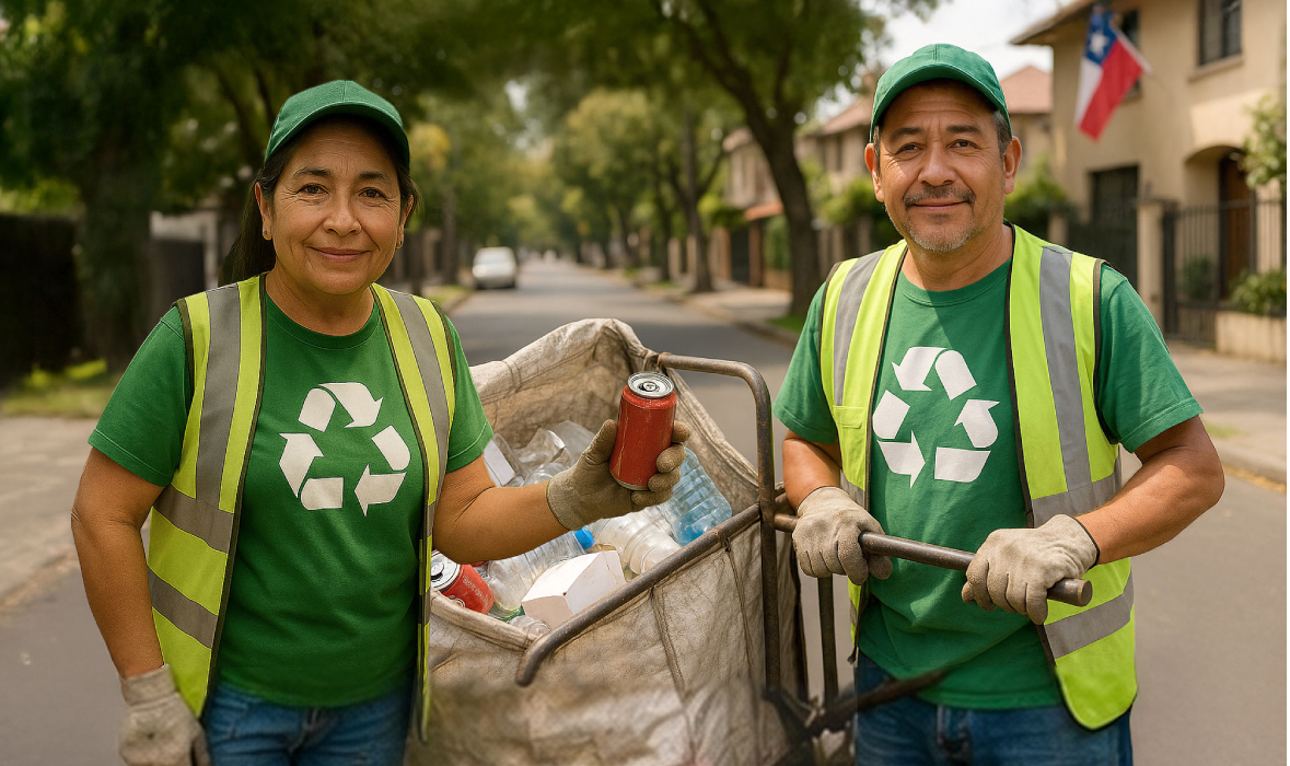 Recicladores de base en acción